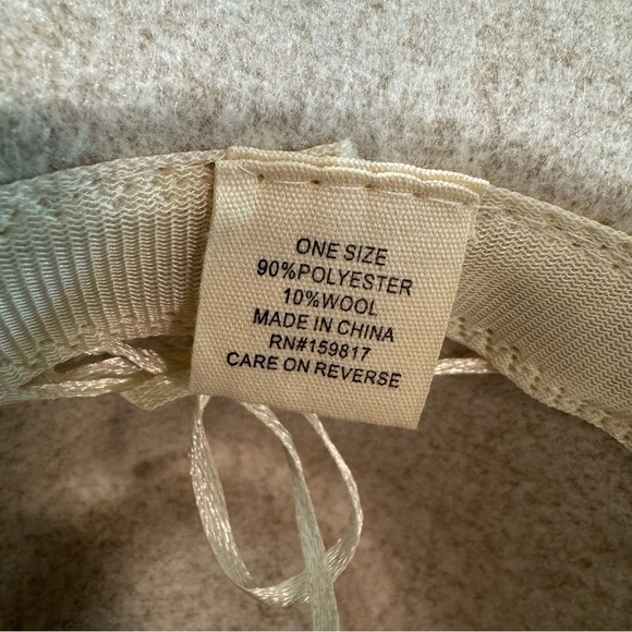 Free People Kimi Rancher Hat Oatmeal/Rust One Size - Picture 8 of 8